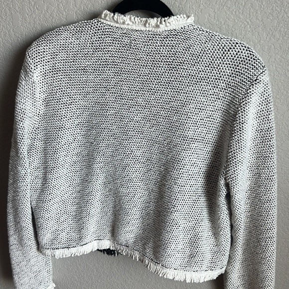 Bagatelle Collection Black & Ivory Blazer with Shoulder Pads Size XL - Picture 6 of 14